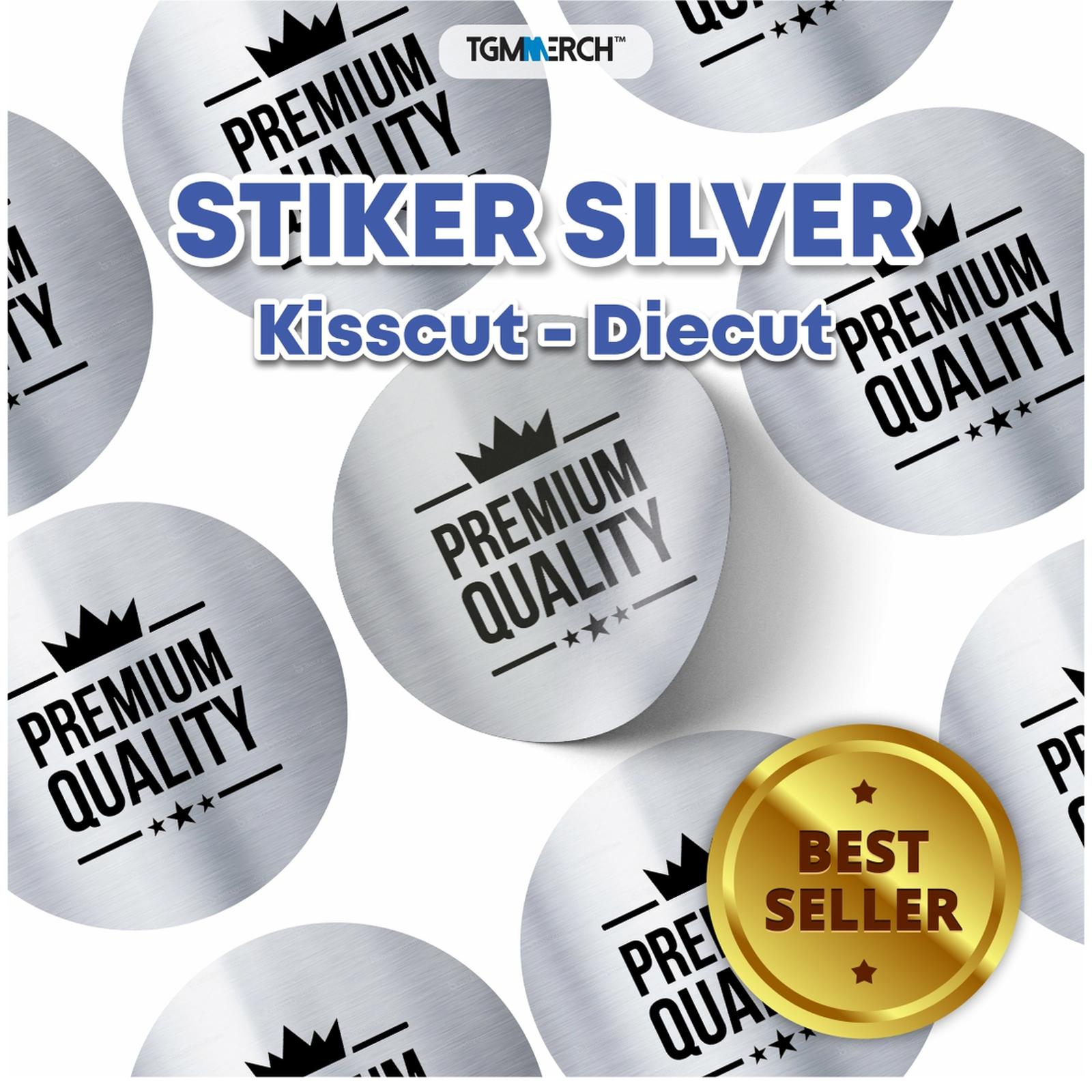 Stiker Silver Glosy